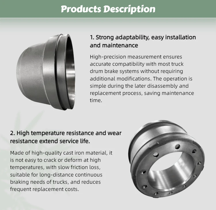 semi trailer brake drums